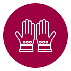 Obraz premium Hand Gloves Icon
