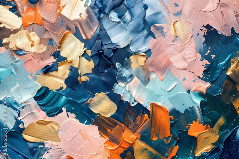 Poster an abstract artwork with vibrant colors and fluid patterns. ideal for enhancing websites, presentati