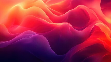 Obraz premium Abstract red purple wave background, vibrant energy flow