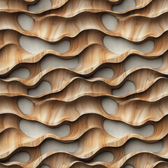 brown wooden waving waves wall texture