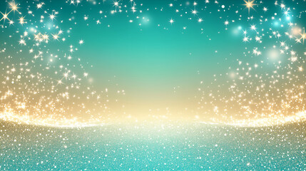 A beautiful and the green color glitter on the shiny glitter background 