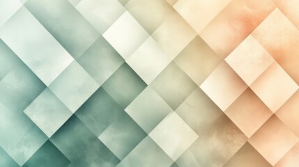Geometric composition featuring overlapping diamonds with textured gradient effect