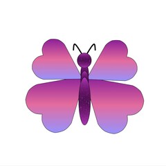 COLORFUL BUTTERFLY CLIPART