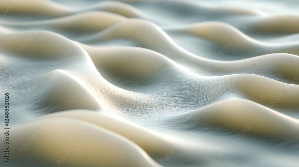 Poster subdivision surface modeling model exhibited soft 3d rendered image of a desert landscape with vibra