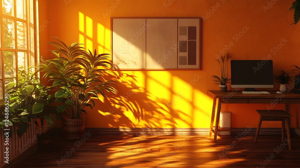 Poster stylized aesthetics highlighted in a modern room w aa422362-c6b7-4169-8e0c-db0d972c7a1f 3 featuring 