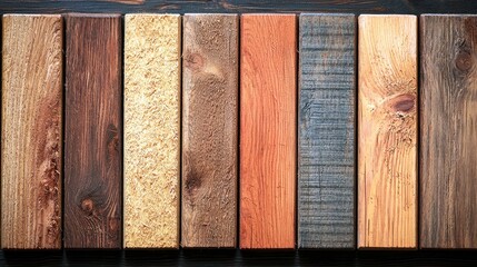 Rustic Wooden Planks Background Texture:  Warm Brown and Dark Wood Tones for Design
