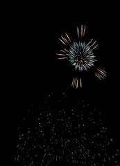 Obraz premium fireworks in the night sky