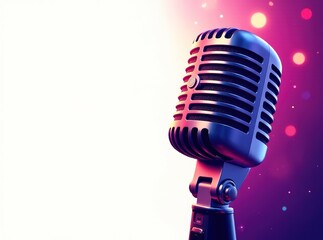 Microphone Standup Comedy Poster - Open Mic Night