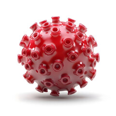 Detailed Microscopic View of Flu Virus Structure Concept for Healthcare and Medical Purposes