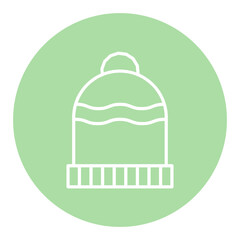 Naklejka premium Beanie Icon
