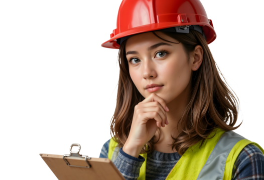 female construction worker - Powered by Adobe