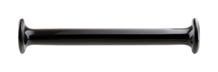 Strength training bar for home gym fitness setup isolated on transparent background