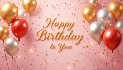 happy birthday balloons