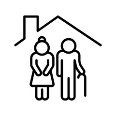 Senior Living Vector Icon