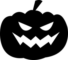 Halloween pumpkin icon.Evil pumpkin symbol. Halloween decoration cartoon sign.Cute Creepy Spooky Halloween Pumpkin Fall Autumn Sticker Print Illustration.Halloween evil face vector illustration.