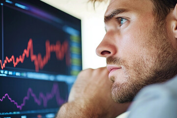 Ideal for representing financial progress chart generated with AI