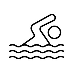 Swimming Vector Icon