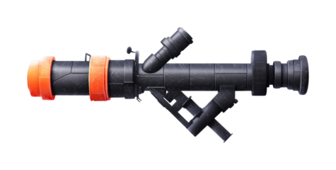 Exploring telescope technology science lab equipment isolated on transparent background