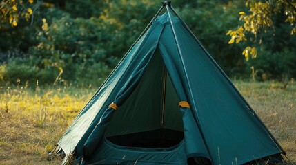 tent notes tent shaped in green with camping details