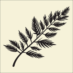 Pine Tree Leaf Silhouette, Green Leaf, Tree