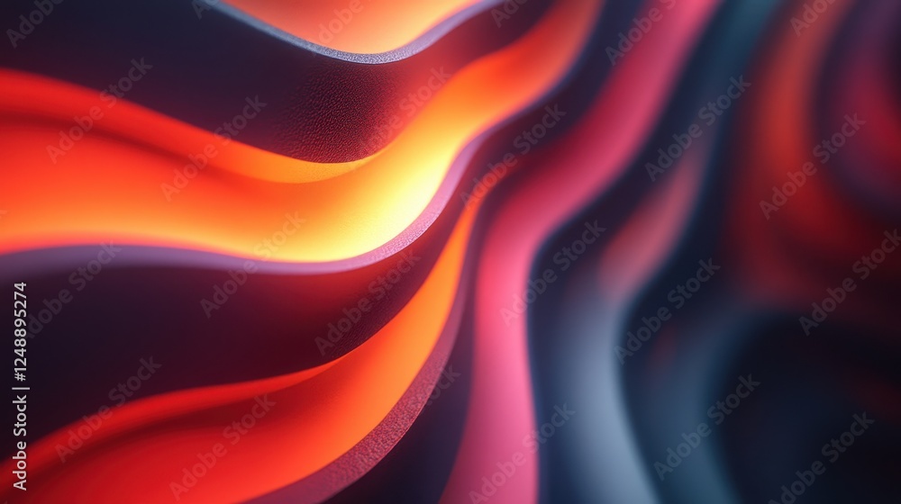 Poster abstract glowing wave pattern background