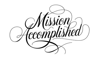 Milestone Achieved Congratulate quote Calligraphy & Script Typography Lettering