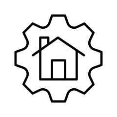 Obraz premium Rental Property Management Vector Icon