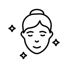 Clean Face Vector Icon