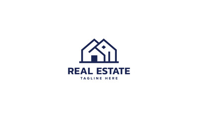 Simplistic Real Estate Branding Logos, Clear Property Identity Solutions