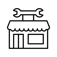 Electronics Shop Vector Icon