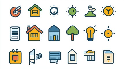 A clean and contemporary icon set with ultra-thin line art, perfectly balanced with a minimalist aesthetic.