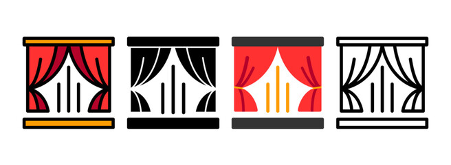 Set of Curtains Icon