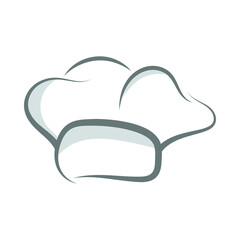 Chef hat elegant flat object isolated on white background line art symbol vector clipart use for culinary themed designs cooking class restaurant branding food projects menus invitations food 