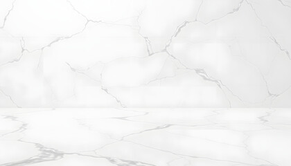 Obraz premium panoramic white background from marble stone texture for design, 8k photorealism. with white shades