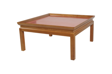 wooden table isolated on white Natural Finish Rosewood Chinese Mahjong Table 