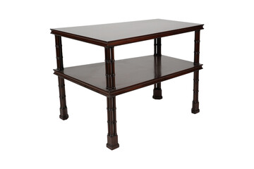 wooden table isolated on white  Conners Caned End Table | Palm Beach Designer 