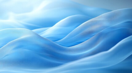 Fototapeta premium Design of Vibrant Blue Waves with Dynamic Intersecting Sharp Angular Lines