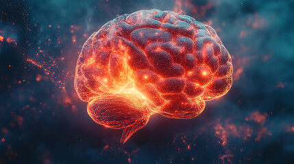 Illuminating neural activity digital art abstract environment hypothetical viewpoint cognitive concepts