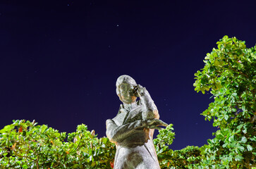 Rio de Janeiro, RJ, Brazil, 02/06/2025 - Statue of the Polish composer Frédéric Chopin at Praia...