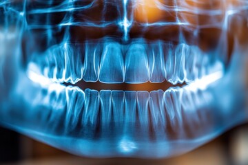 Dental X-ray Procedure in Modern Clinic Capturing Teeth and Oral Health