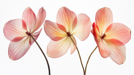 Fototapeta premium Delicate Arrangement of Dried Pink Flowers with Soft Petals and Subtle Textures, Perfect for Elegant Nature-Inspired Designs and Creative Projects