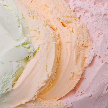 Subtle Soft Pastel Cotton Candy Rainbow Random Color Mixed Colour Ice Cream Gelato Cosmetics Cosmetic Products Makeup Texture 3D Oil Painting Background Screen