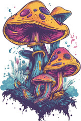 Mushrooms illustration