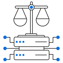 Data Ethics icon, Navigating Data Ethics in the Age of Big Data and AI, Data Ethics Ensuring Privacy, Security, and Fairness in Data Use, The Importance of Ethical Data, icon illustration