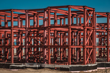 Metal steel construction building