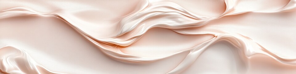 Delicate Pastel Peach Wave Texture Background, Minimalist 3D Style Design, For Text Placement