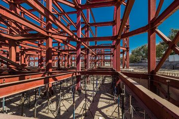 Metal steel construction building