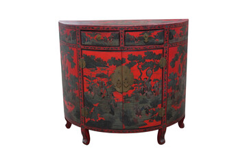 Chinese cabinets, antique Chinese furniture, hand-painted cabinets, lacquered side cabinets, vintage Chinese furniture, oriental furniture, Asian decor, chinoiserie style, hand-painted lacquer, Chines