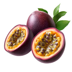 passion fruit isolated on white background