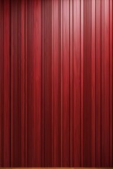 a close up of a red curtain with a wooden floor